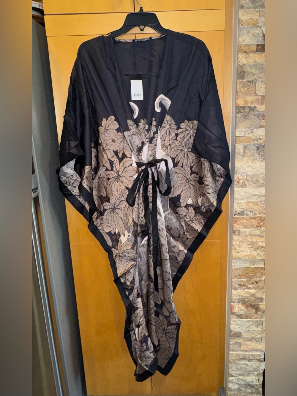 Jim Thompson Silk Wrap Elephant Caftan